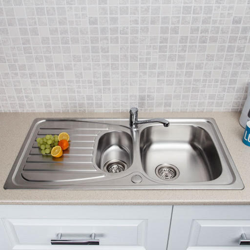 Essentials Stainless Steel Inset 1.5 Bowl Kitchen Sink & Drainer