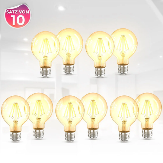 4W E27 LED Vintage Edison Globe Light Bulb Amber
