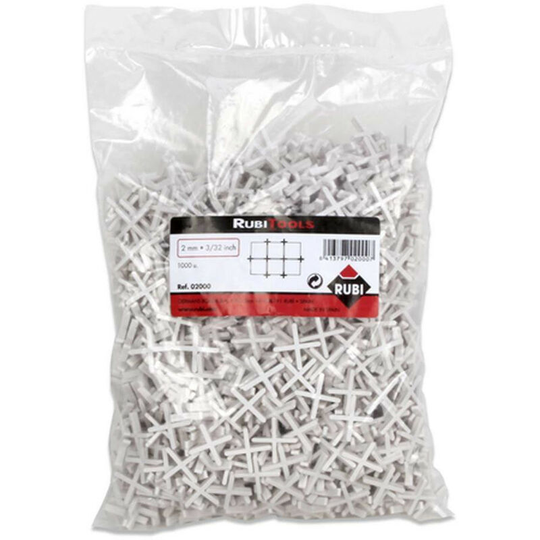 Cross Tile Spacers 3mm - Bag of 1000 - n/a - Rubi