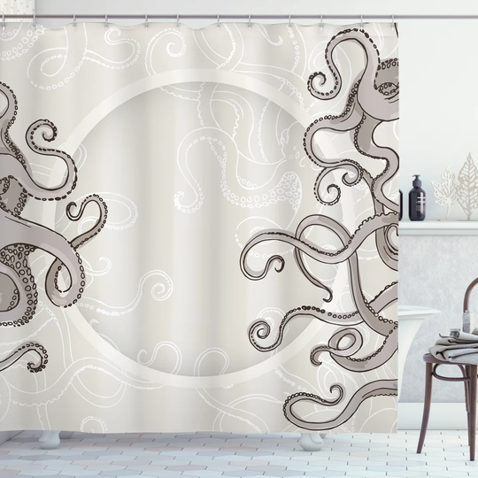 Bertile Polyester Shower Curtain Set