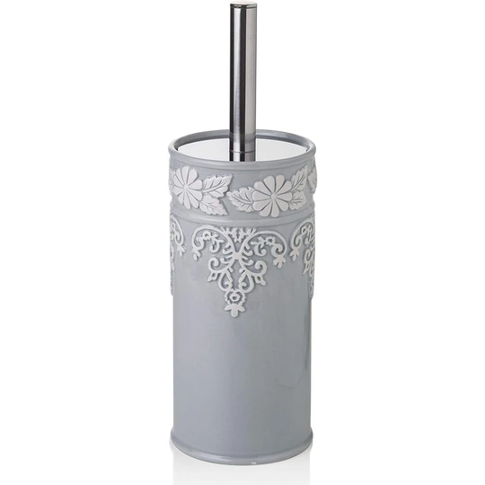 Gray Ceramic Toilet Toothbrush Holder