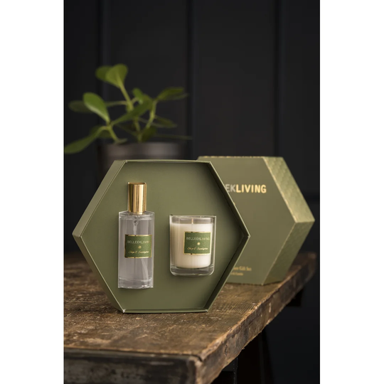 2 Piece Sage and Eucalyptus Scented Jar Candle Set