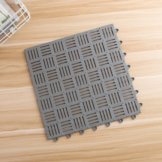 Ilovemilan - Bathroom splicing anti-skid mat shower bathtub toilet toilet waterproof mat bathroom mat household floor mat (light gray)
