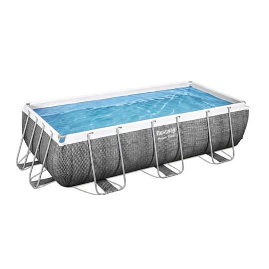 Bestway 3.28ft x 13.25 ft x 6.59 ft Steel Frame Set Pool