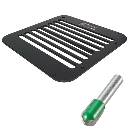 Dg/jig Sink Worktop Draining Groove Jig and 9.5mm Radius Rounded Cutter - Trend