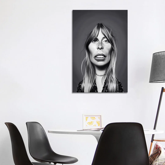 Joni Mitchell - Wrapped Canvas Painting