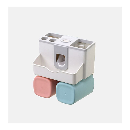 Perleraregb - Bathroom wall mount toothbrush holder bathroom shelf 2 cups