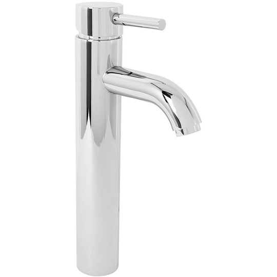 NRG - Tall Mono Countertop Basin Mixer Tap Modern Chrome Bathroom Sink Lever Faucet