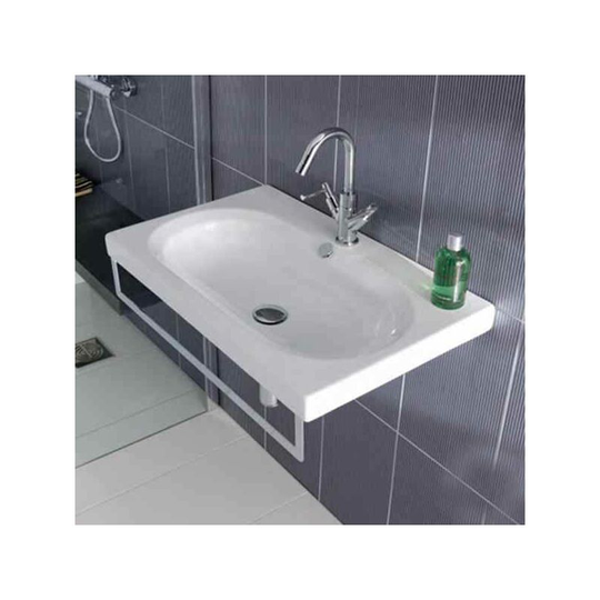Perlita Wall Hung Basin - 1065mm Wide - 1 Tap Hole - White - 95.014 - White - Eastbrook