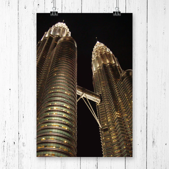 'Kuala Lumpur Malaysia Petronas Towers' Graphic Art