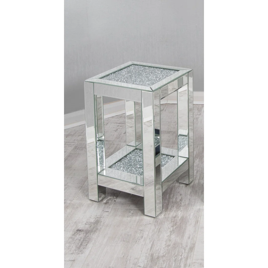 Crushed Glass Side Table