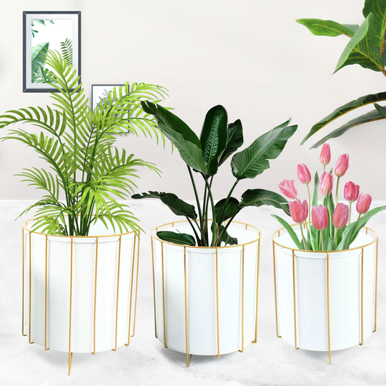3 Pack Flower Stand Plant Pot Holder Home Decor
