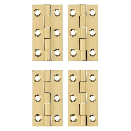 Copper Hinge - Mini Hinges Folding Hinge Hinge Home Hardware Cabinet Drawer Hinge Door Hinges, Gold