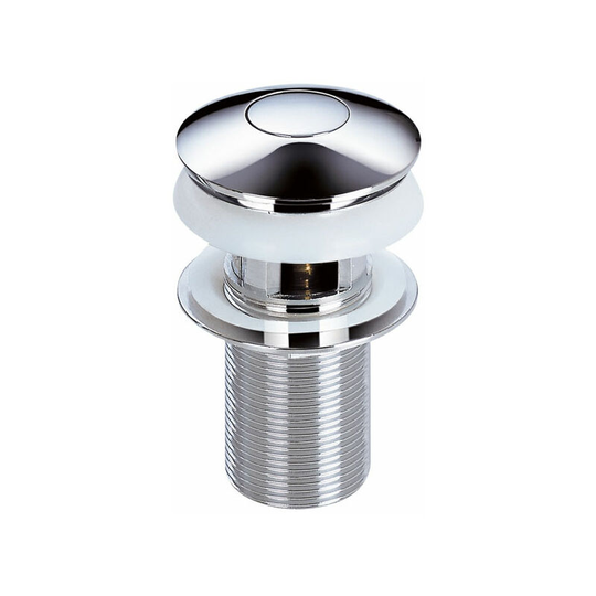 Centre Push Basin Waste Chrome - Slotted - Sagittarius
