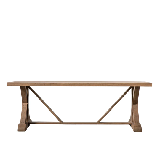 Schlosser 220 Cm Mango Solid Wood Trestle Dining Table