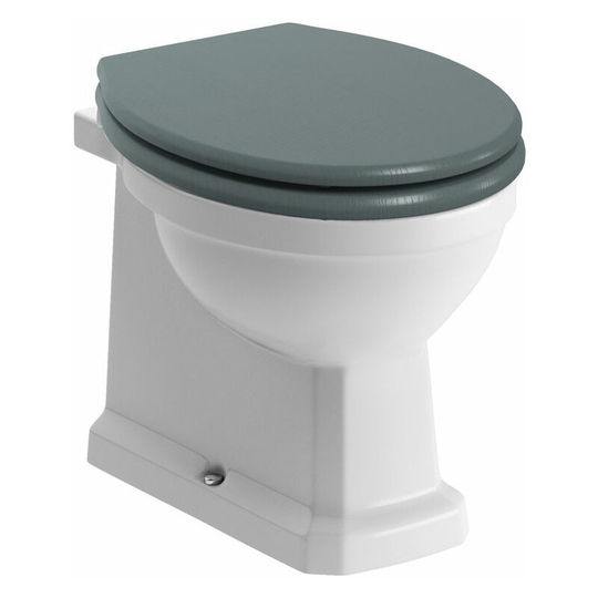 Signature - Aphrodite Back To Wall Toilet 535mm Projection - Soft Close Sea Green Seat