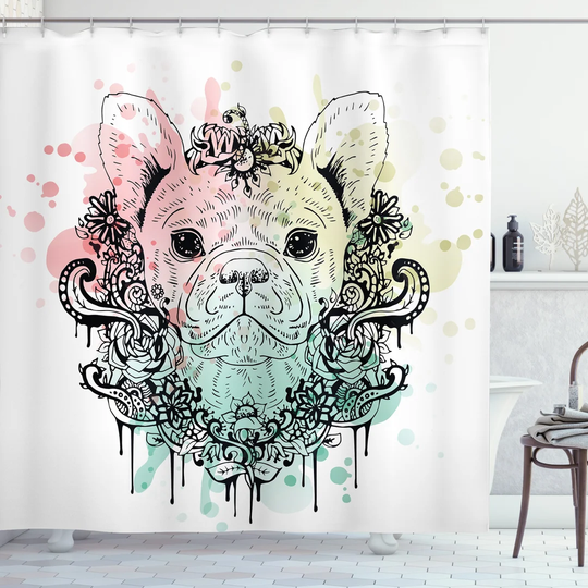 Bhismpal 13 Piece Polyester Shower Curtain Set