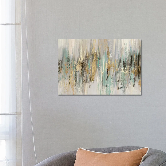 Dripping Gold I by Tom Reeves - Painting Print on Canvas