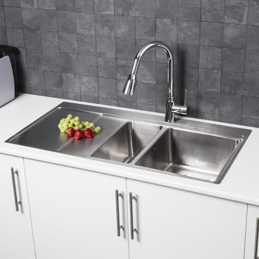 Sauber Stainless Steel Inset 1.5 Kitchen Sink & Drainer Left Hand