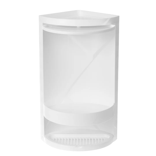 Antonetta 360° Rotating Bathroom Storage Rack Corner Cabinet
