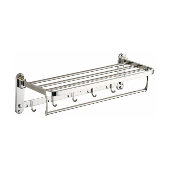 Morejieka - 304 Stainless Steel Napkin Towel Holder Mobile Ramaillery Wall Suspended Foldable Shelf Support (Preference Need)