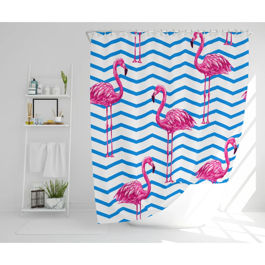 Celyn 2 Piece Polyester Shower Curtain Set