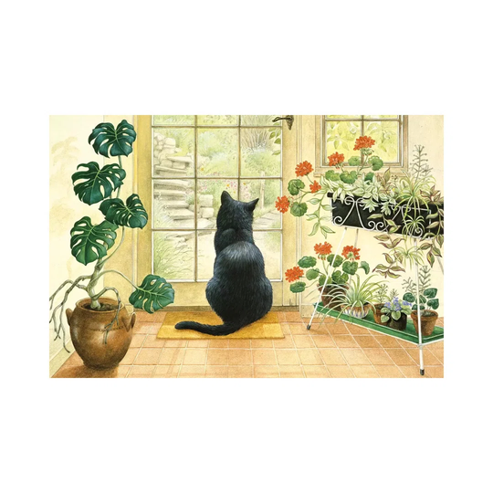 Chesterton at the Back Door by Ivory Cats - Wrapped Canvas Art Prints