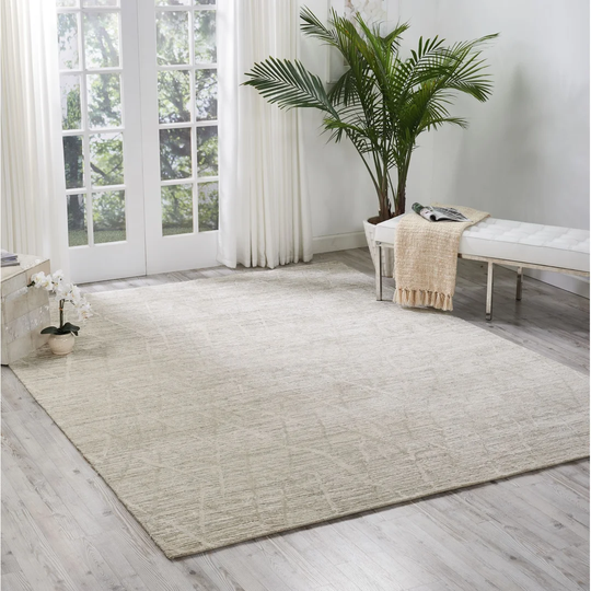Hillwood Hand Knotted Ivory Rug
