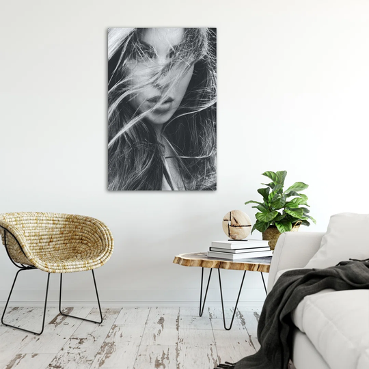 Portrait of a Woman with Flowing Hair - Unframed Photograph