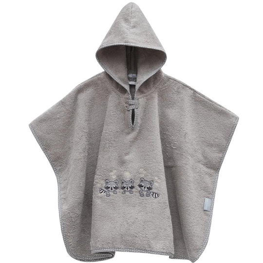Terry Cloth Bath Poncho with Hood