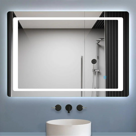 Frakston Lighted Wall Mounted Bathroom Mirror