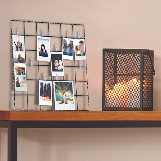 Fellers 36 Piece Metal Clip Picture Frame Set in Black
