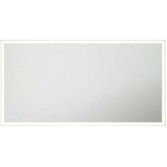 600 x 1150mm IP44 led Bathroom Mirror & Demister - Tunable White Diffused Border