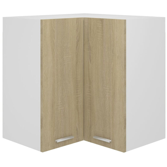 Hanging Corner Cabinet Sonoma Oak 57x57x60 cm Chipboard
