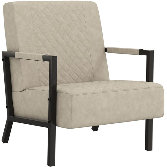 Vidaxl - Armchair Light Grey Faux Leather Grey