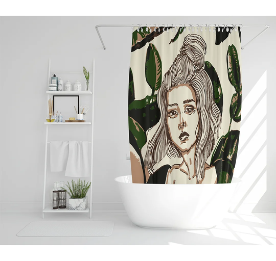 Elizabeth-Grace Polyester Shower Curtain