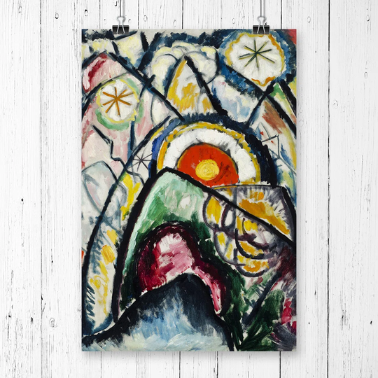 'Painting Number One' by Marsden Hartley Printing Print