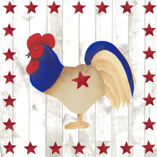 Americana Animals I by Regina Moore - Wrapped Canvas Painting