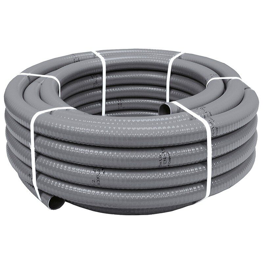 Pvc drain tube 20x16 Gray 25 meters