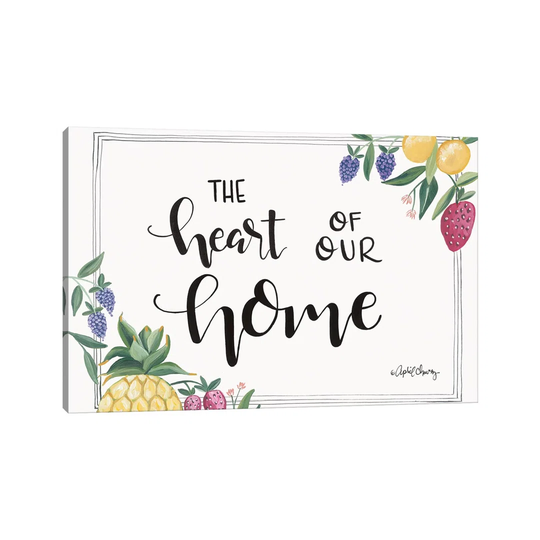 Fruit - Heart of Our Home by April Chavez - Wrapped Canvas Graphic Art