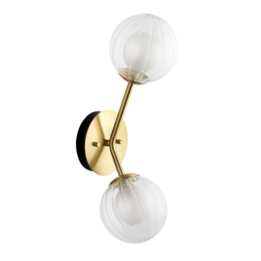 Evgeniy 2 - Light Dimmable Satin Brass Up and Downlight