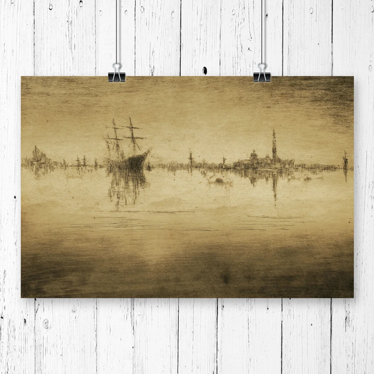 Nocturne' by James Abbott McNeill Whistler Painting Print
