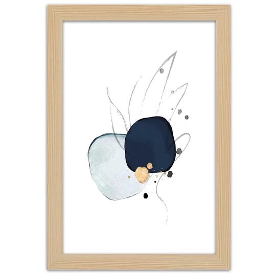 Abstract Figures and Lines - Picture Frame Graphic Art