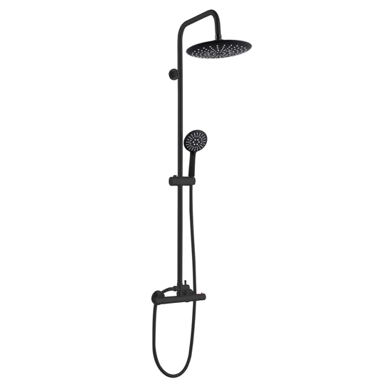 Shower Set Ares Shower System Shower Faucet Black Rain Shower Complete Set Shower Column Thermostat