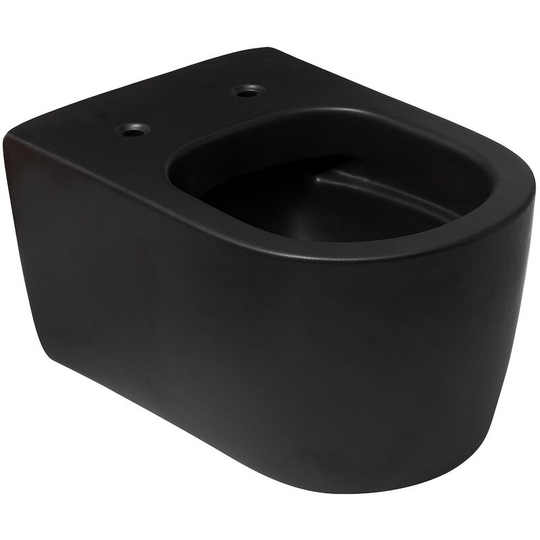 Alfa Wall-hung toilet bowl, Matt black (AL010BL) - Idevit