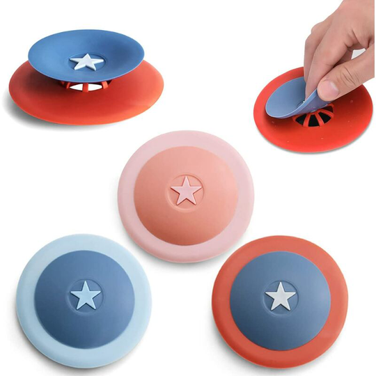 5 Pieces Silicone Bathtub Stopper, General Purpose Silicone Drain Strainers, Universal Drain Stopper, Sink Stopper Strainer, for Bathroom, Kitchen,