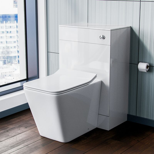 Neshome - Elora Back to Wall Toilet Pan with Concealed Cistern wc Unit Set