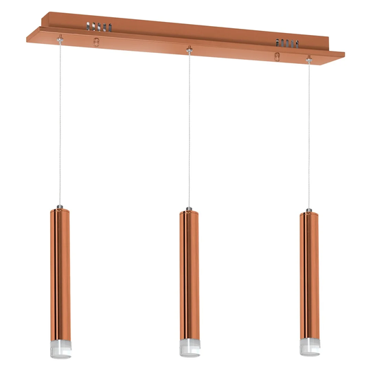 Grantville 3-Light Kitchen Island Cylinder LED Pendant
