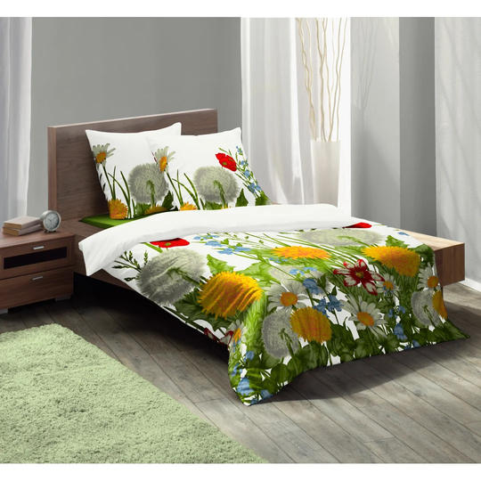 Milano Green/Yellow 205 TC Duvet Cover Set