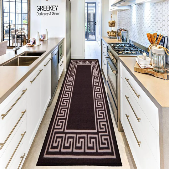 Gagliano Hand-Knotted Dark Grey/Silver Outdoor Rug